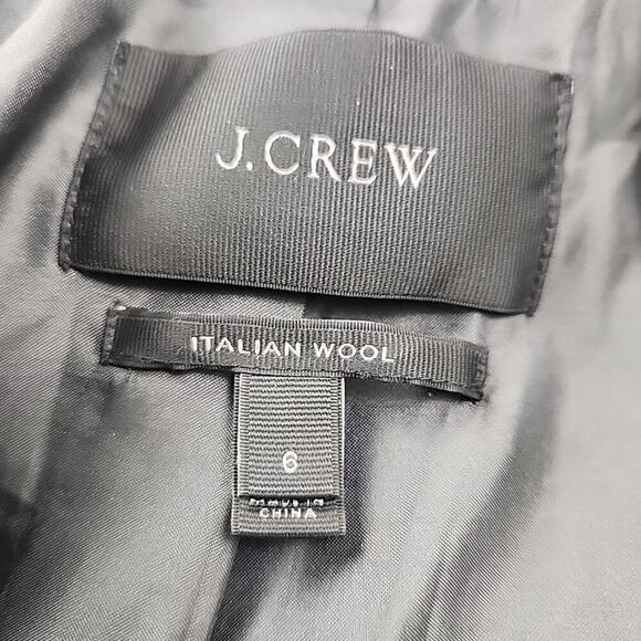 JCrew Womens 6 Chateau Parka Italian StadiumCloth Hooded Wool Warm No Fur Collar - Picture 5 of 7